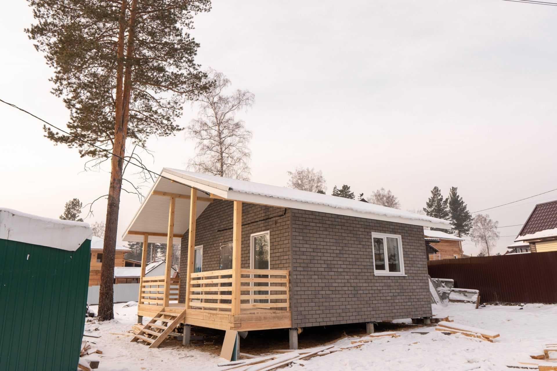 Проект дома Одноэтажный каркасный дом 48 м2 в ДНТ Медицинский городок, 44 м², каркас — миниатюра 11