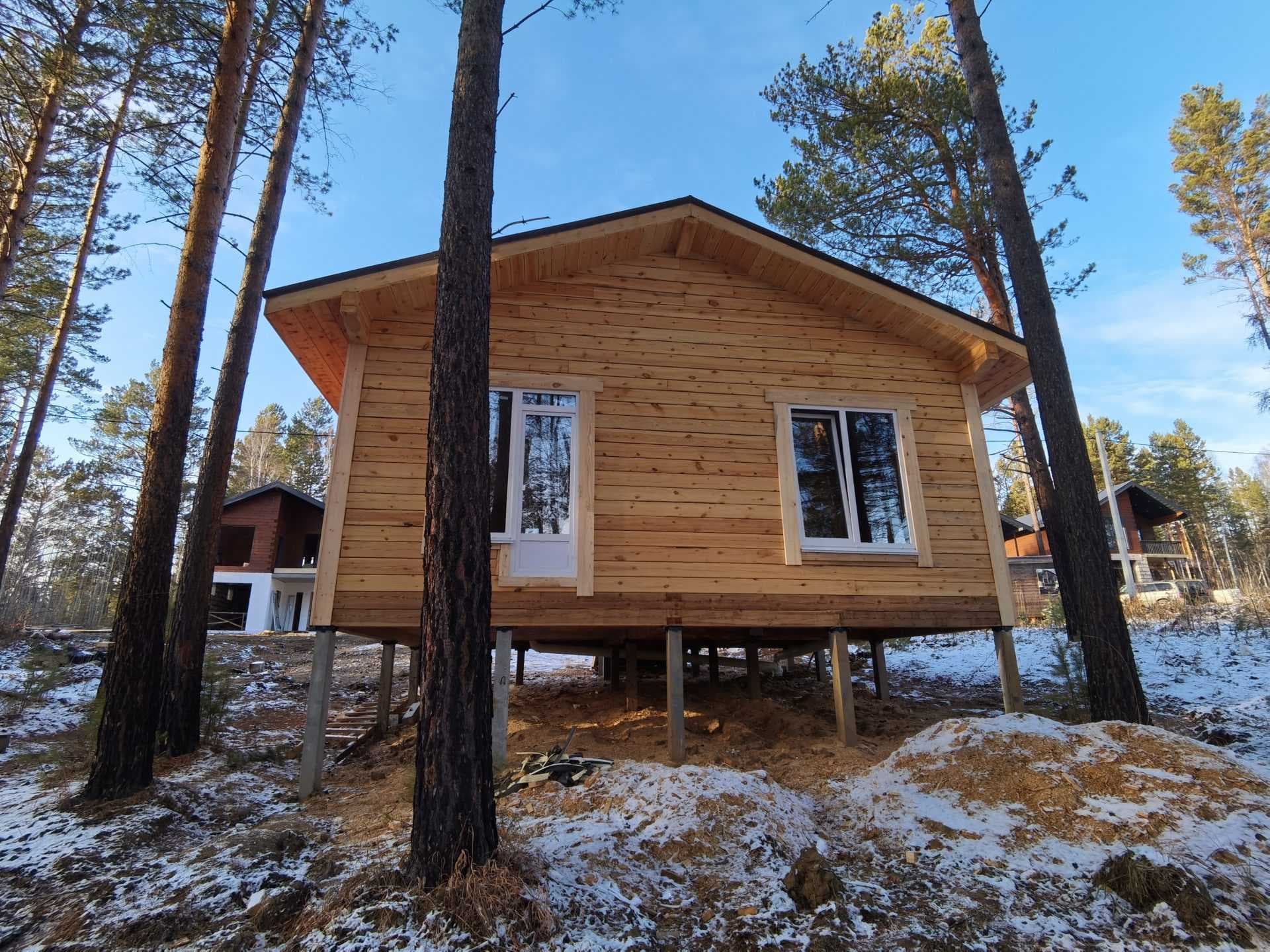 Проект дома Небольшой деревянный дом 60 м2 в КП Кристалл, 60 м², брус — миниатюра 2