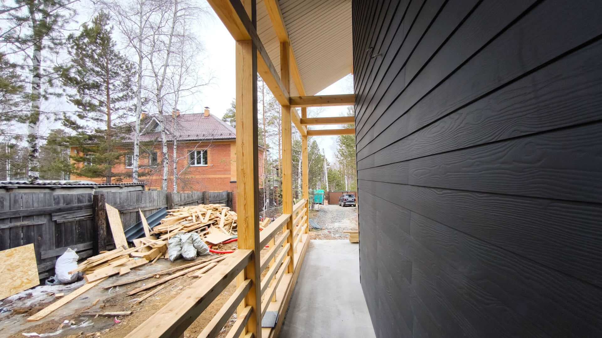 Проект дома Современный коттедж 130 м2 в СНТ Жаворонки, 130 м², брус — миниатюра 6