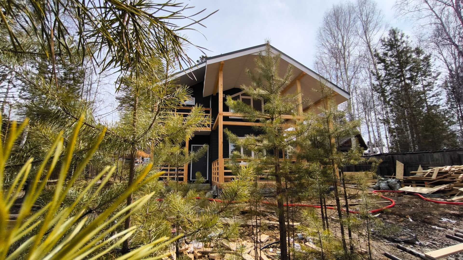 Проект дома Современный коттедж 130 м2 в СНТ Жаворонки, 130 м², брус — миниатюра 7